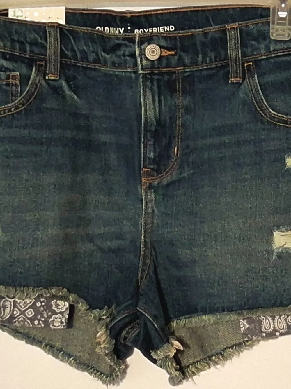 Women's Old Navy Boyfriend Dark Wash Denim Jean Shorts